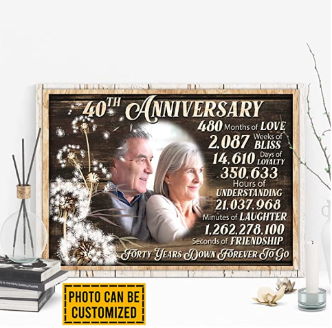 40 Years Down Forever Canvas Print