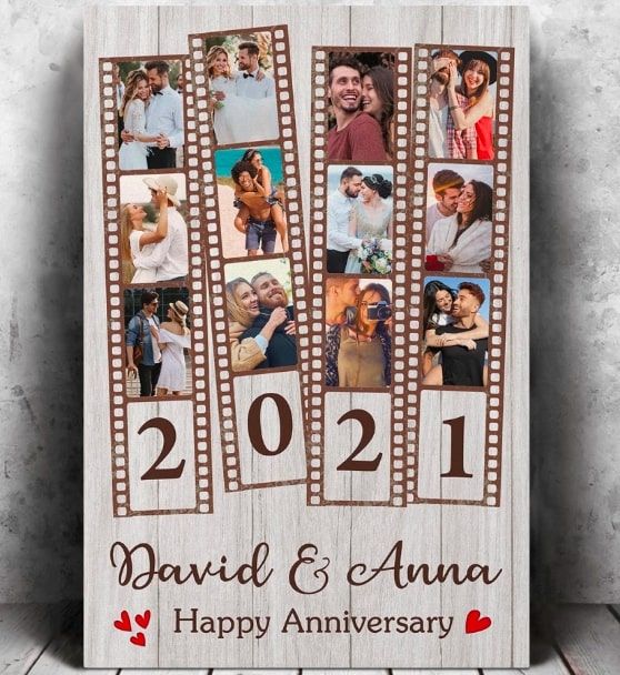 Happy Anniversary Loving Couple Decor