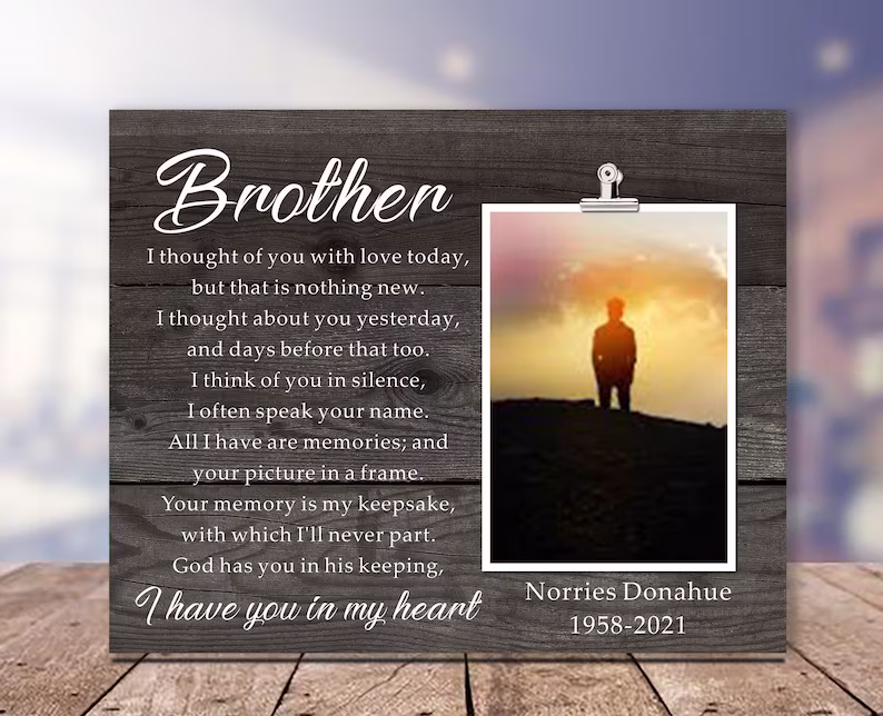 Brother Memorial Picture Frame