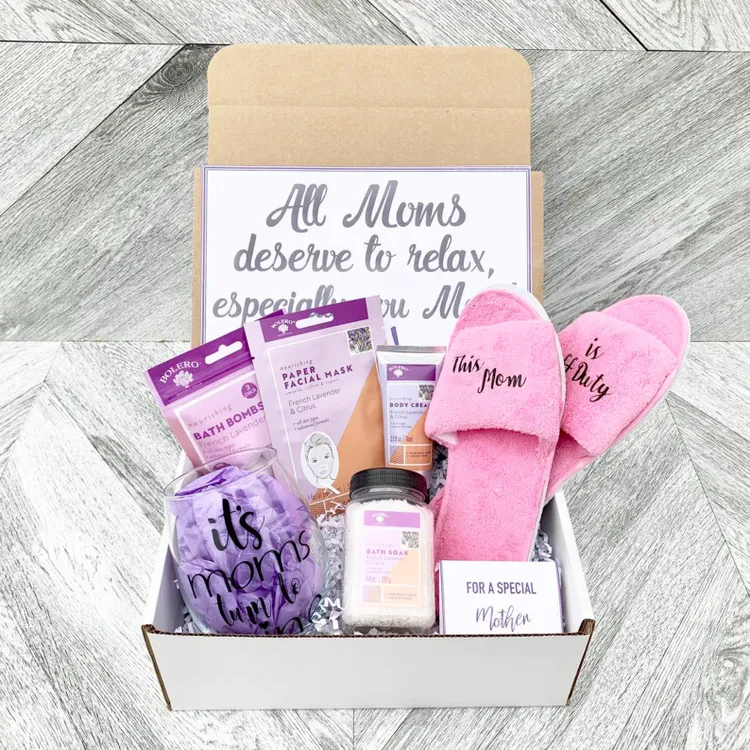 Buy New Mom Gifts Ideas - Best Relaxing Spa Gift Bath Box Set for Women -  Pregnancy New Mom Care Package - Unique Present Idea for First Time Mom  Expecting Mother -