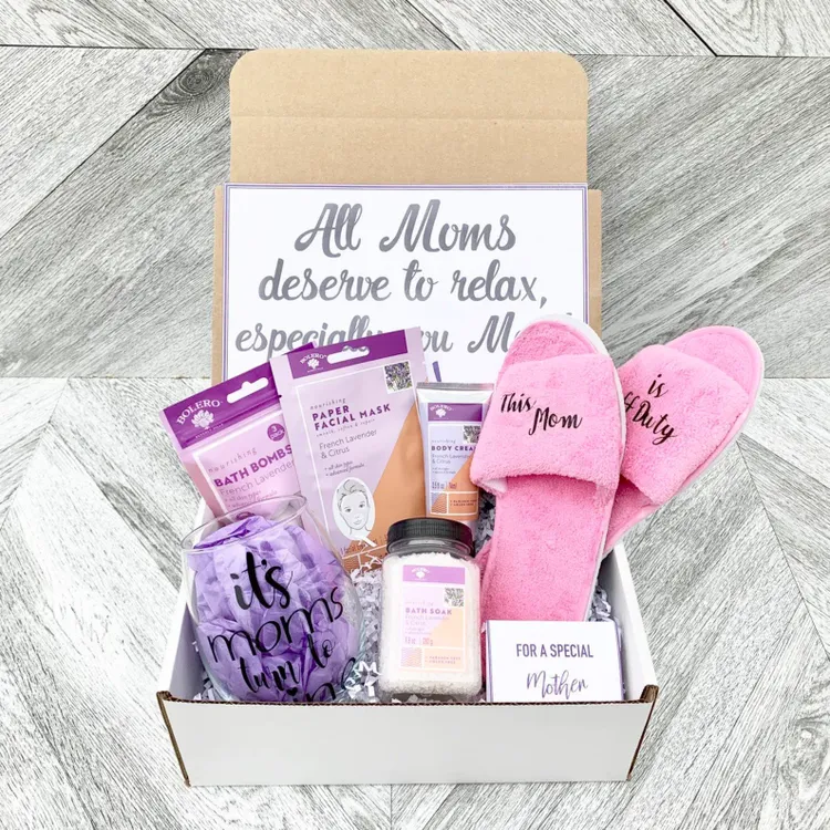 New Mom Home Spa Gift Basket - Relaxation Kit