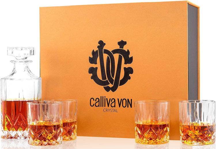 Crystal Whiskey Decanter Set