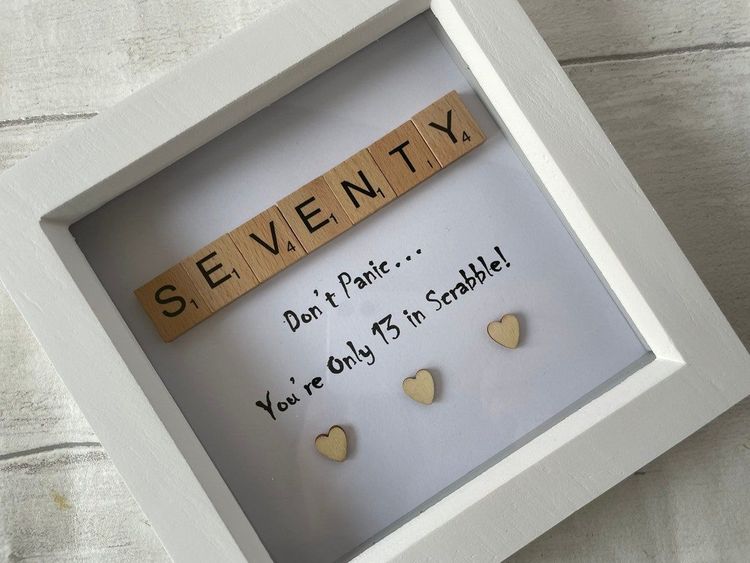 Seventy Scrabble Frame