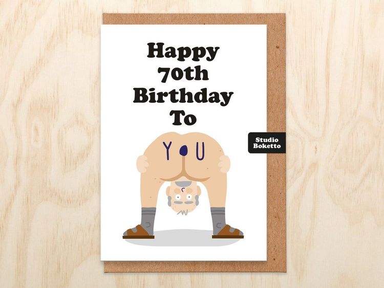 70th Birthday Card