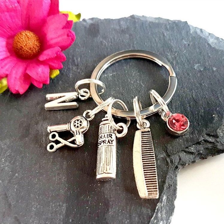Birthstone Hairdresser Keychain