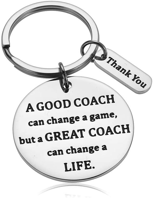 Coach Thank You Keychain