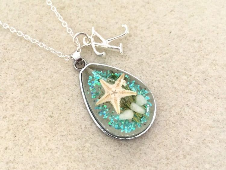 Personalized Real Starfish Necklace
