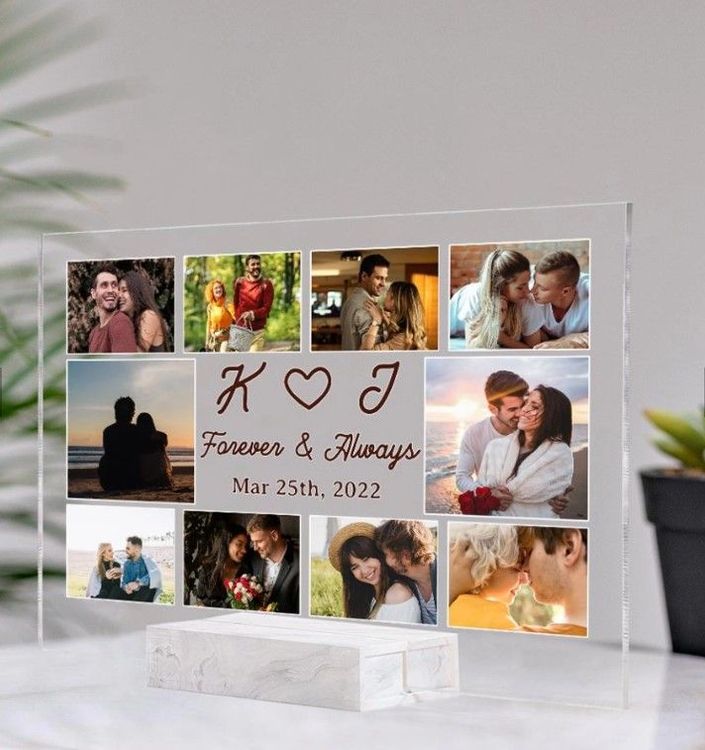Forever And Always Acrylic Plaque Anniversary Gift