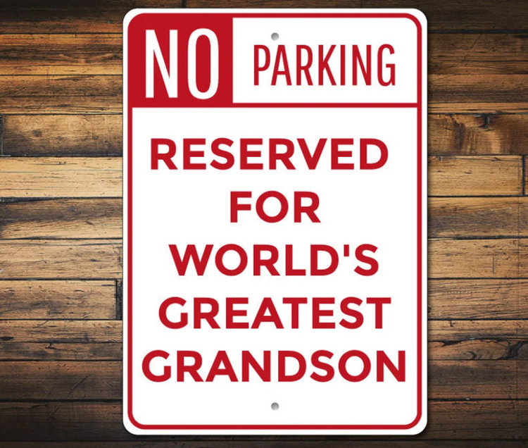 Grandson Parking Sign