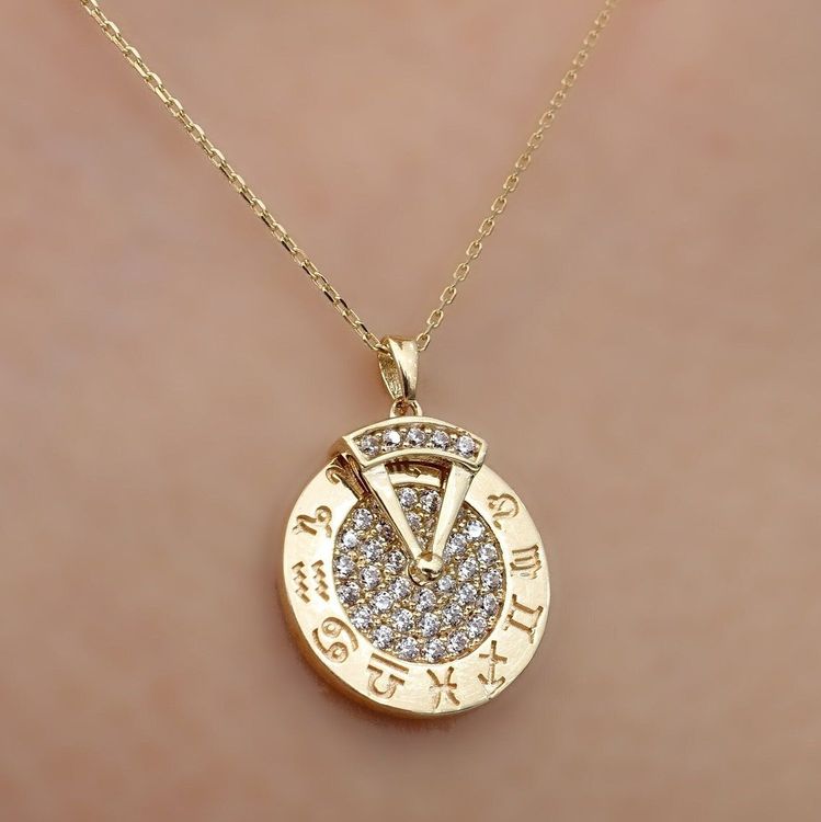 Zodiac Rotating Disc Pendant