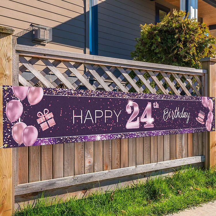 24th Birthday Backdrop