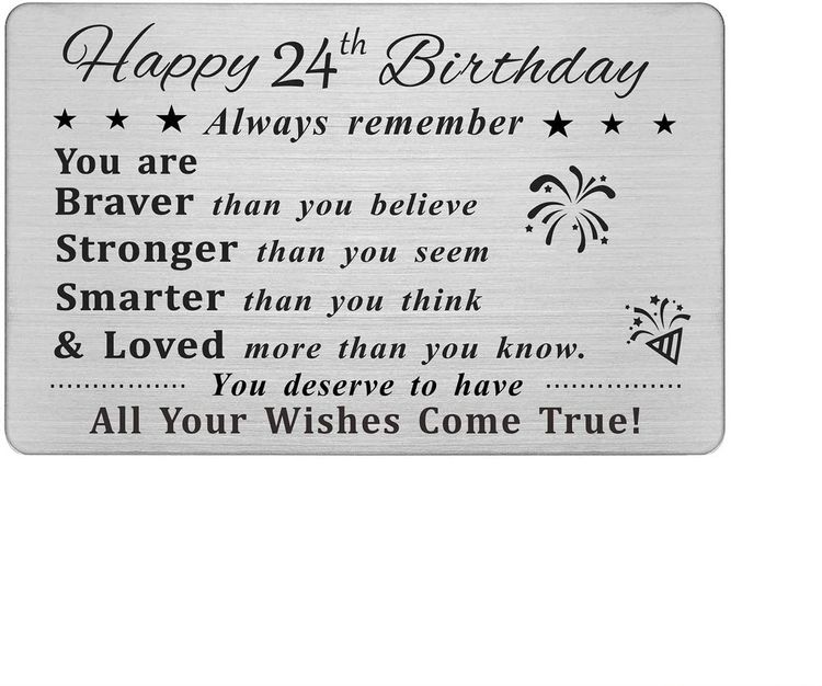 24th Birthday Card