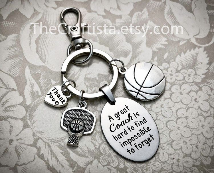 Basketball Coach Keychain