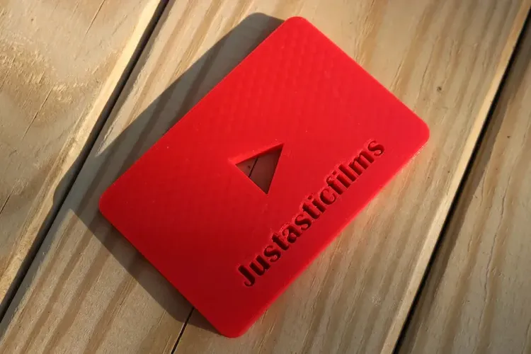 3D Printed Youtube Play Button
