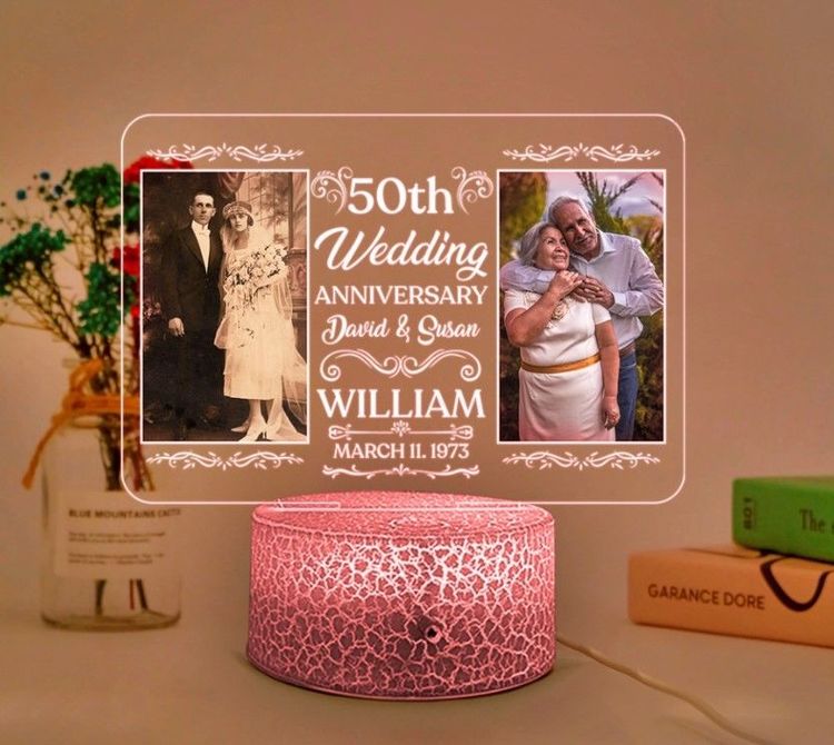 PERSONALISED Golden Wedding Anniversary 50th Wedding Anniversary Gifts 50  Years | eBay