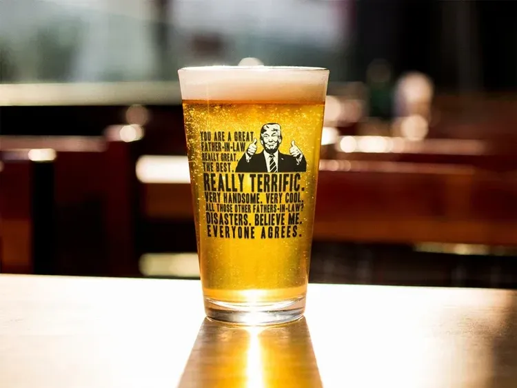 Funny Trump Pint Glass