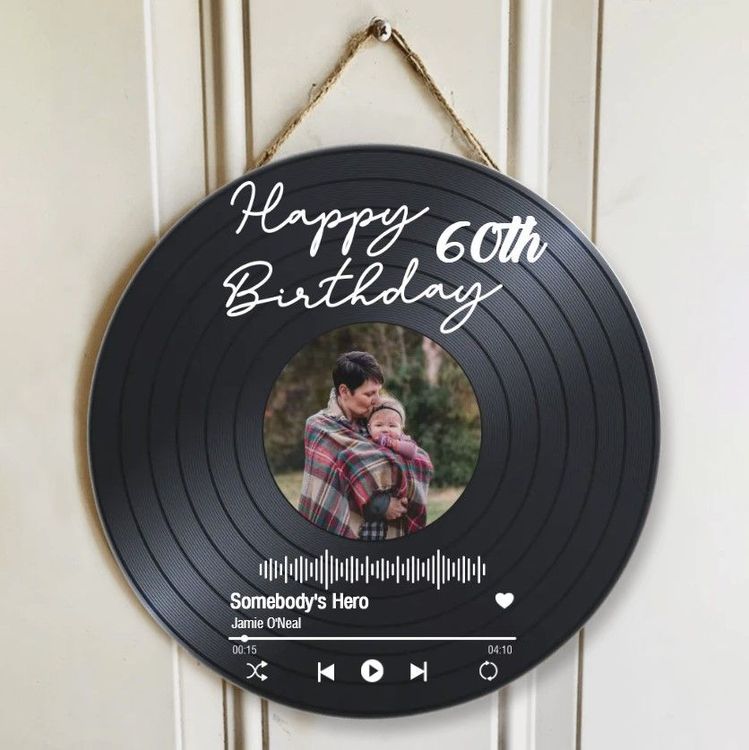 Happy 60th Birthday Wooden Wall Art