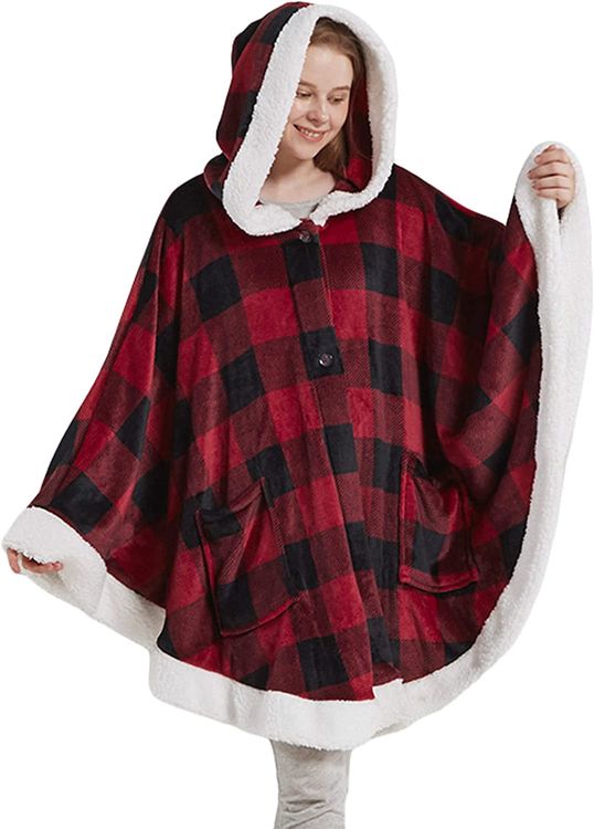 Fleece Womens Poncho