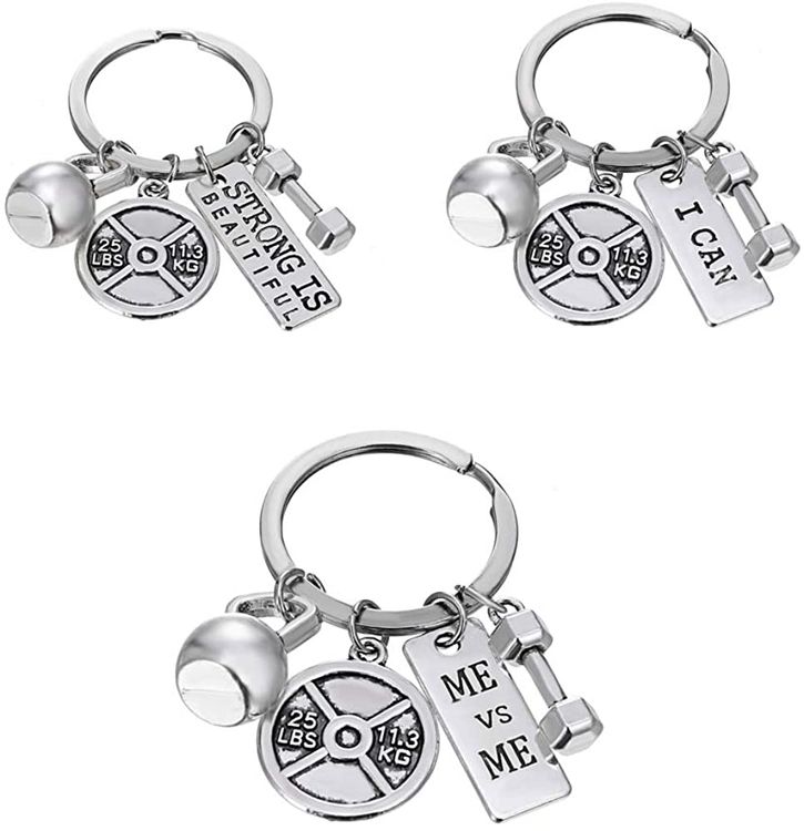 10pcs Gym Keychain Killer Workout Gifts CUSTOM Gifts Bodybuilding Gift  Motivation Skulls Gym Gifts Weightlifting Fitness gifts