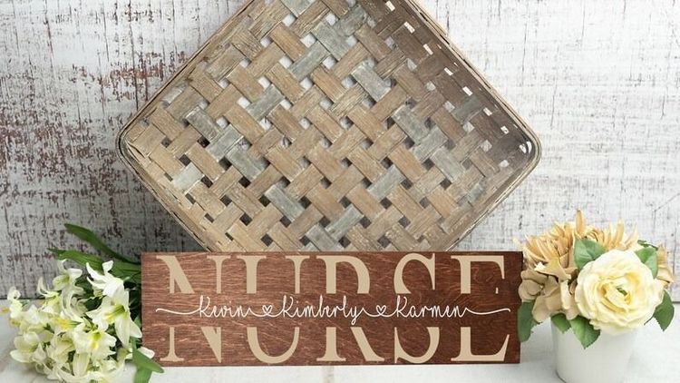Personalized Nurse Sign