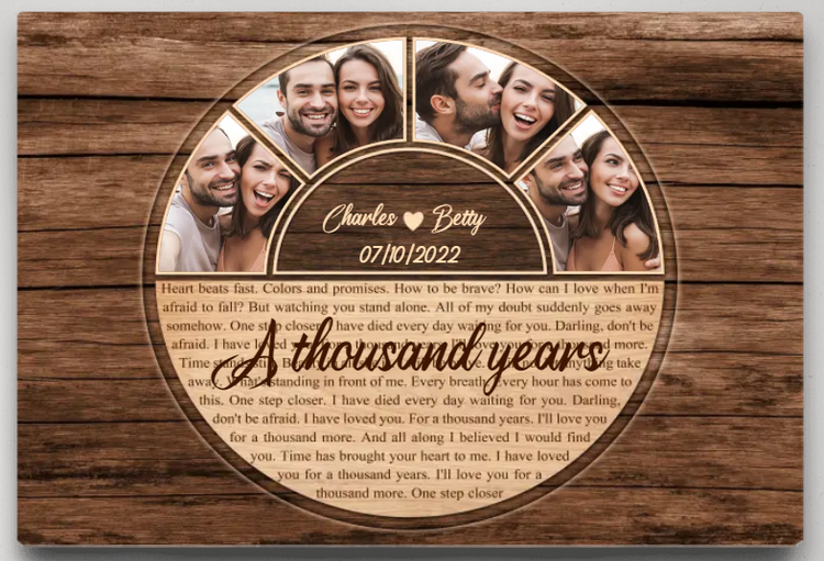 A Thousand Years Circle Life – Personalized Upload Photo Poster
