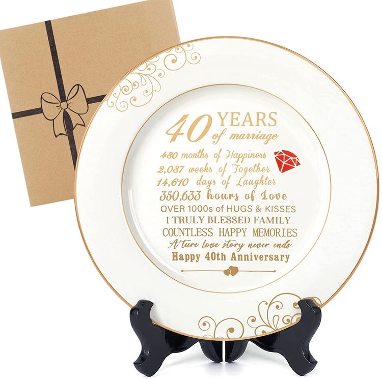 Golden Porcelain Plate