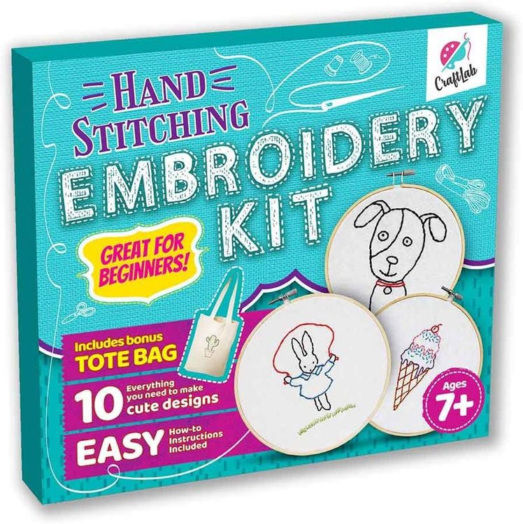 Full Range of Embroidery Starter Kits, Floral Handmade Needlepoint Kits  with Pattern for DIY Beginners Adults Kids, Valentine's