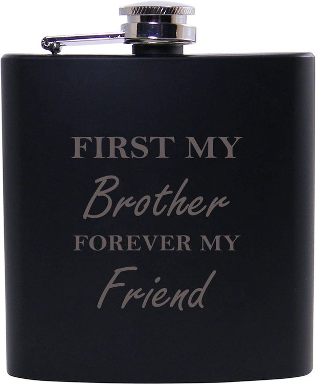 First My Brother Forever My Friend Whiskey Glass Funny Gift 