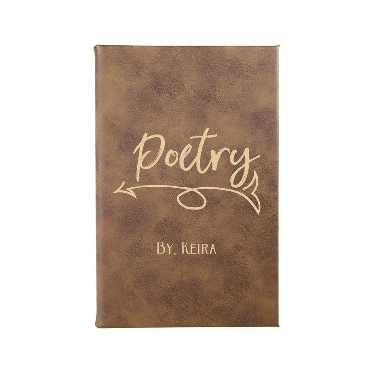 Leatherette Journal Poetry