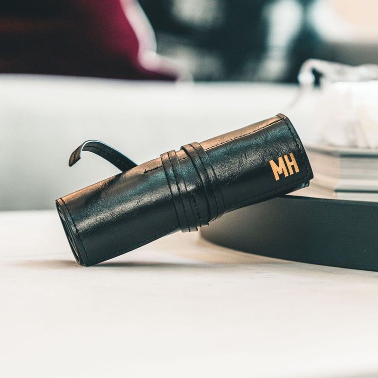 Customized Leather Tech Roll Up