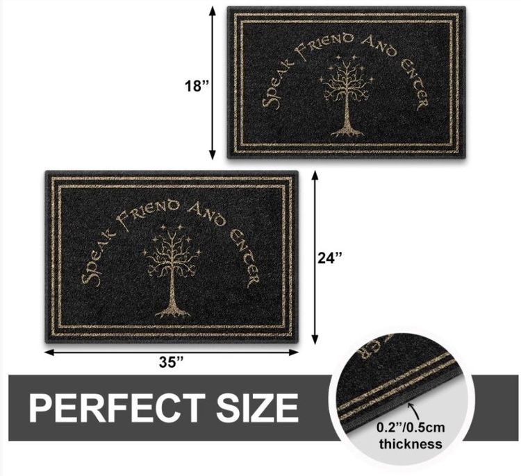Valentine’s Speak Friend Doormat