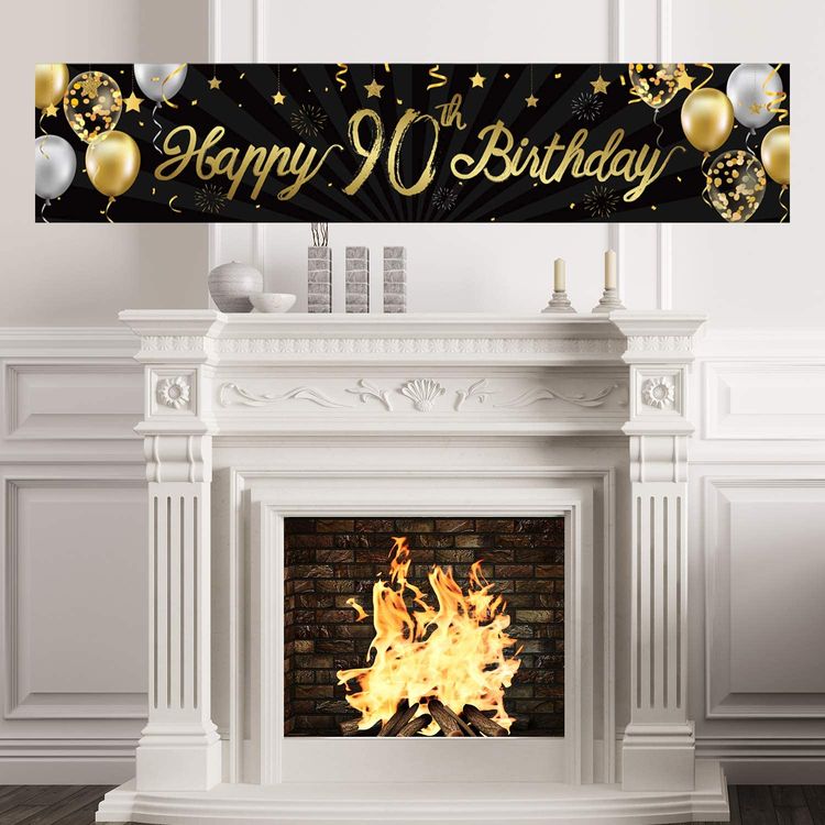 90th Birthday Banner