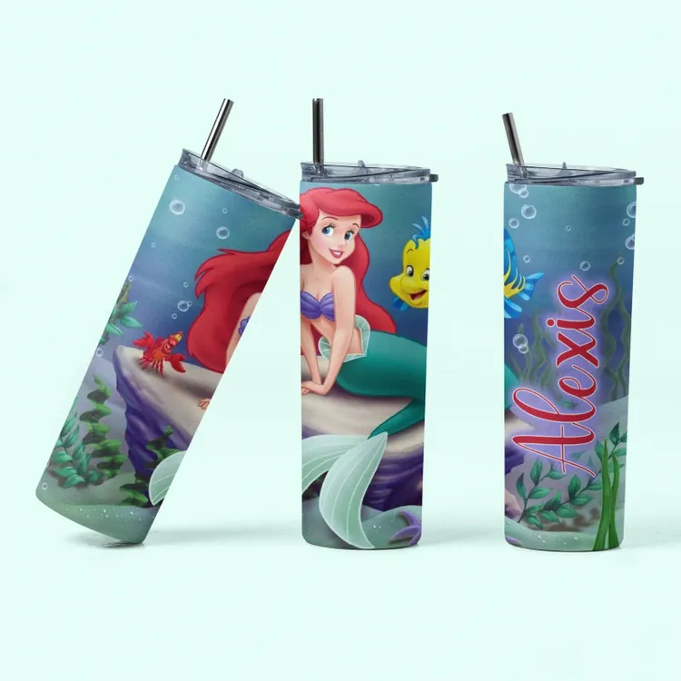 The Little Mermaid Tumbler Cup Gorgeous Little Mermaid Gifts For Adults -  Personalized Gifts: Family, Sports, Occasions, Trending