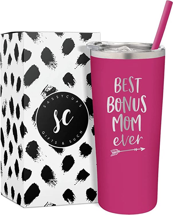 To My Bonus Mom Infinity Sign Tumbler