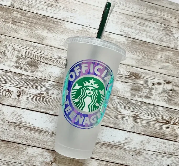 Glittered Purple Starbucks Cold Cup Coffee Cup Custom Starbucks Cold Cup  Purple Name Personalized Tumbler Custom Gift Birthday 