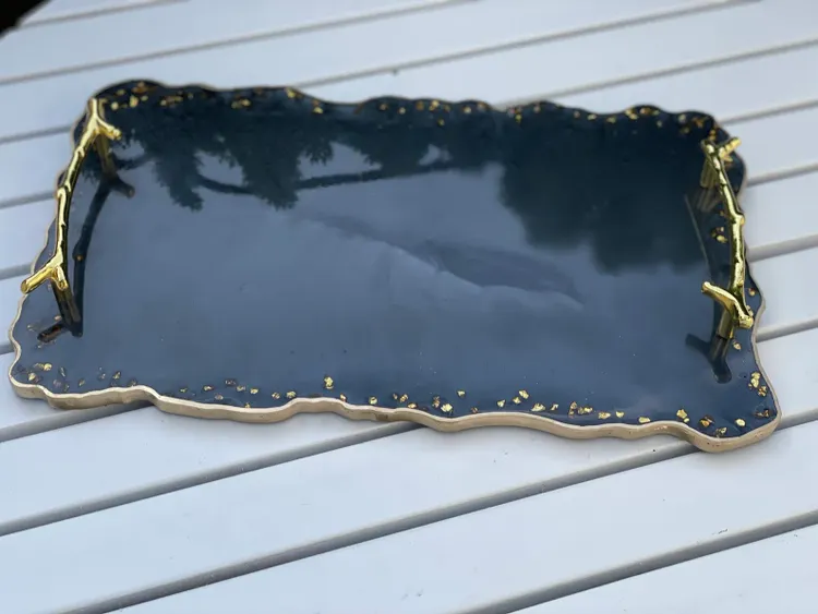 Resin Tray With Handles