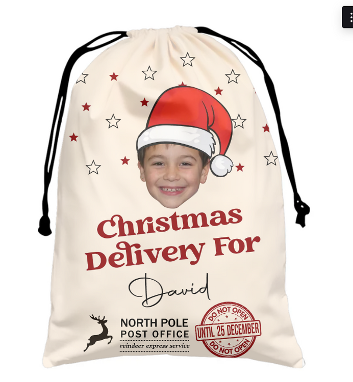 Custom Face Christmas Bag