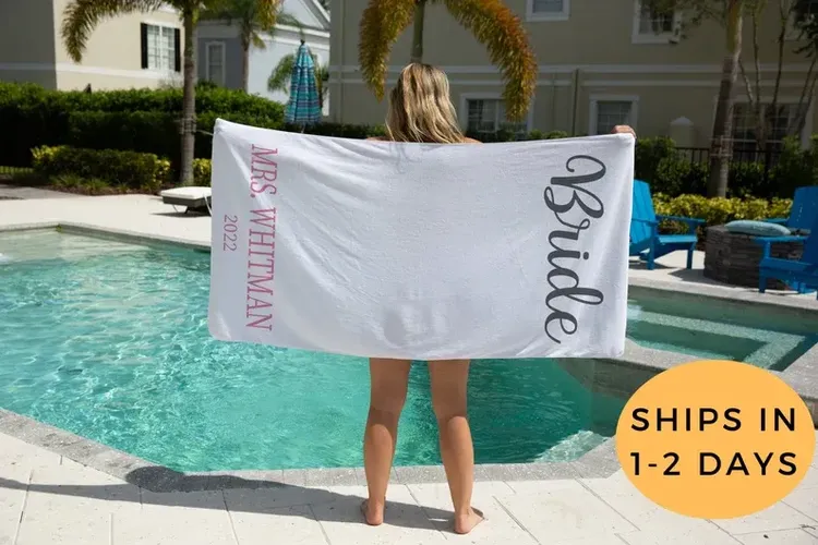 Bride Beach Towel