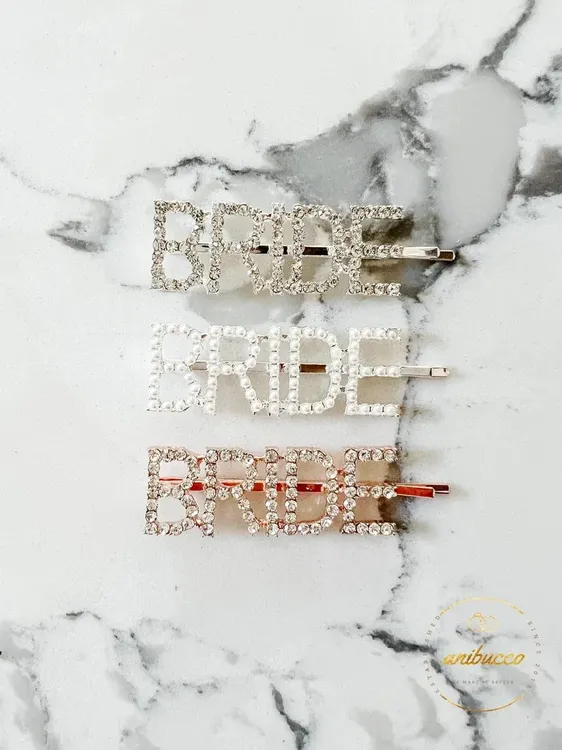 Bride Letter Hair Clip