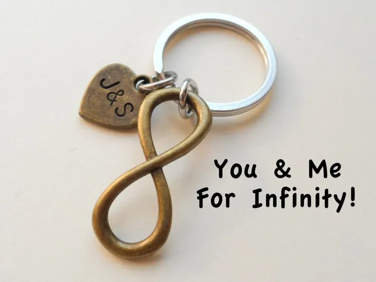 Bronze Infinity Symbol Keychain