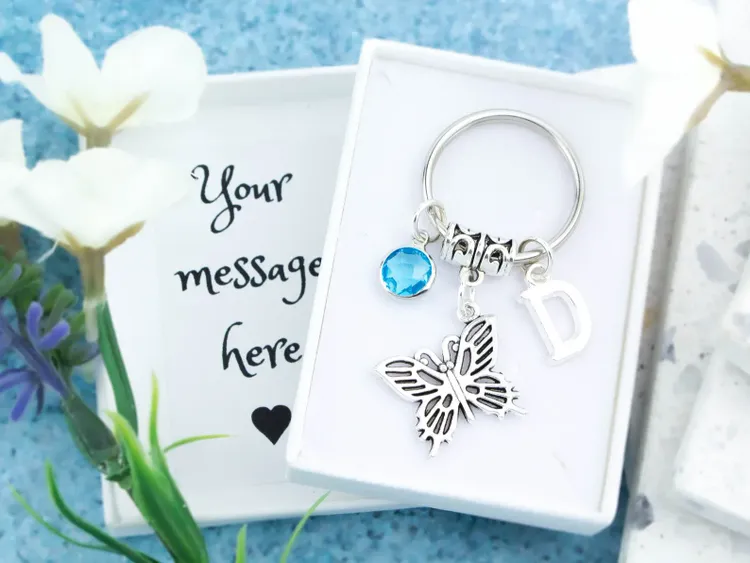 Butterfly Keyring