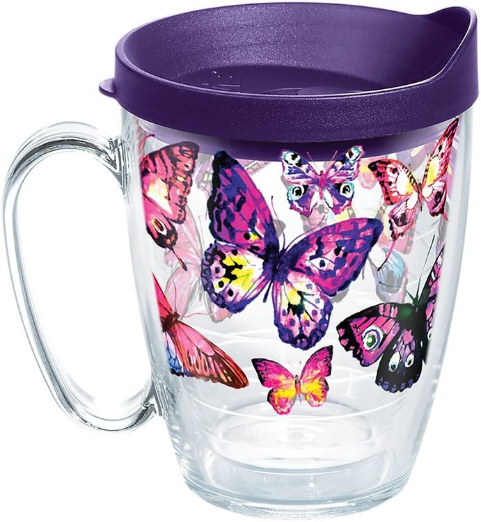 Butterfly Tumbler, Blue Purple Butterfly Gift, Butterfly Drinking