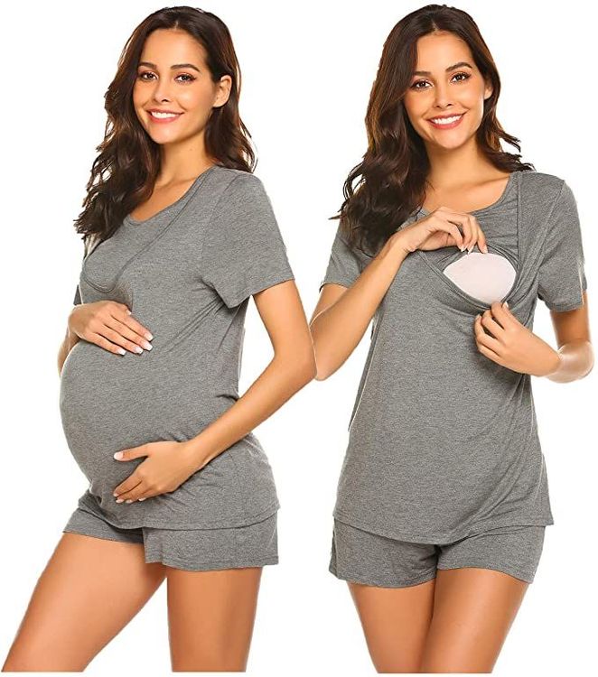 Women's Super Mom Super Tired maternity & nursing pajamas Set – Joli-Glo  Maternity