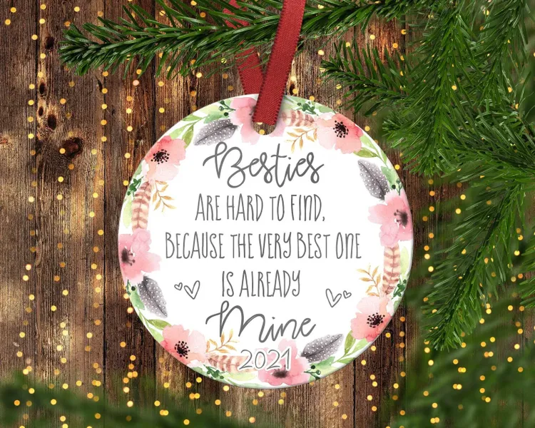 Bestie Christmas Ornament