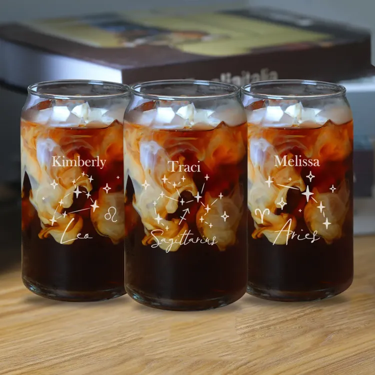 Zodiac Coffee Glass Can