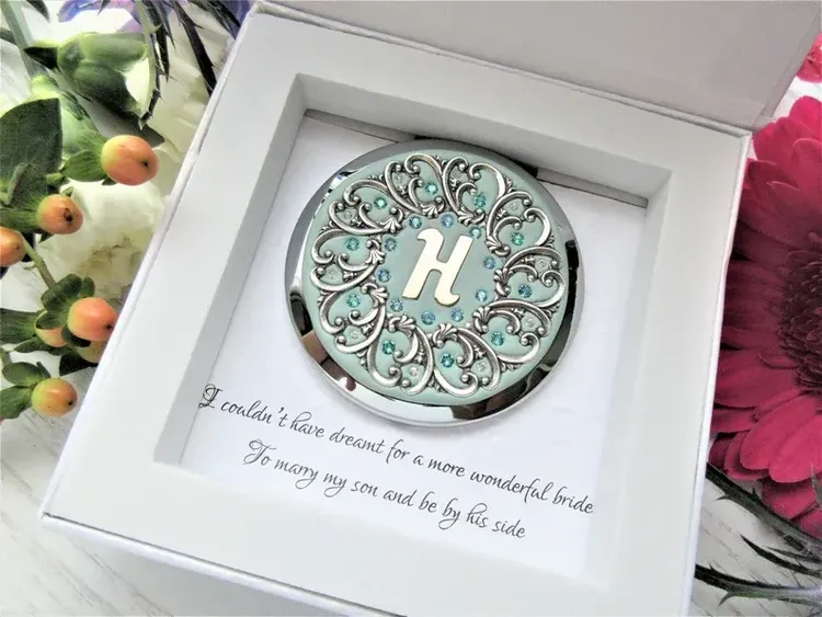 Daughter in Law Gift from Mom Wedding Gift Compact Makeup Mirror for Bride  Bridal Shower Gift Future Daughter in Law Gift Appreciation Gift Folding  Makeup Mirror Christmas Birthday Gift : Amazon.in: Beauty