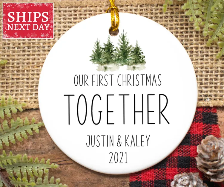 Couples Christmas Ornament