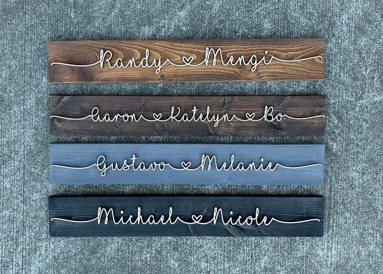 Couples Name Pallet Sign