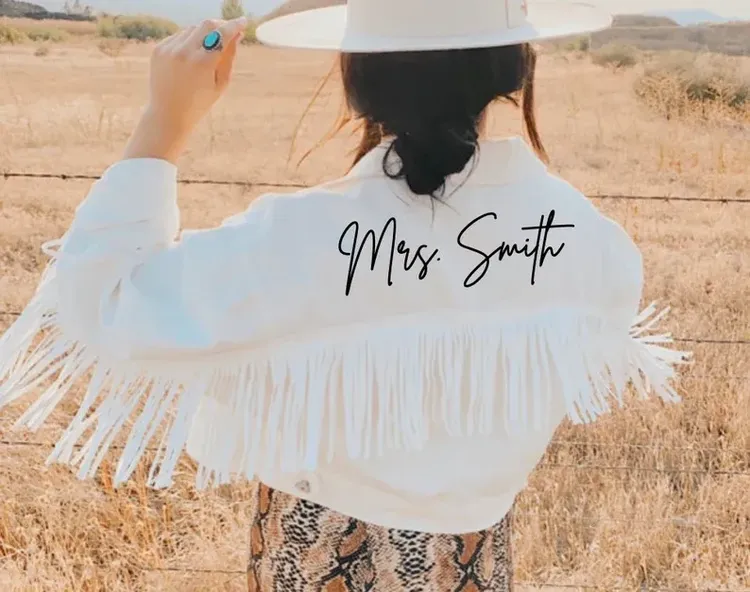Custom Bride Jean Jacket