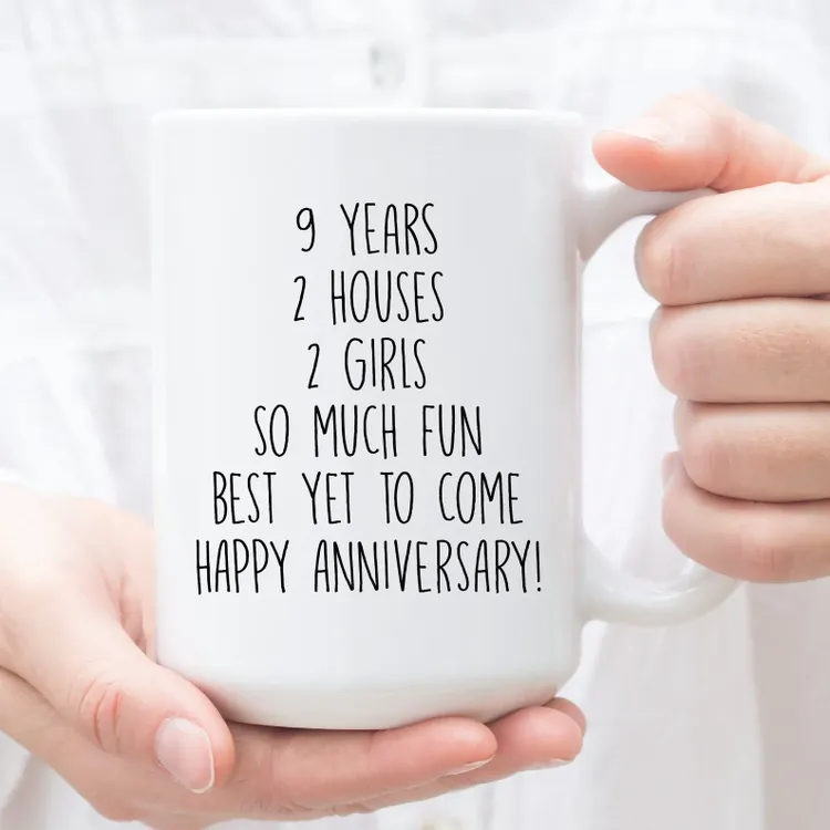 Happy Anniversary Gift - Ceramic Coffee Mug For Couple - Incredible Gifts